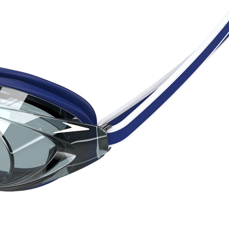 slide 4 of 4, Speedo Adult Record Breaker Swim Goggles - Silver: Anti-Fog Lens, Adjustable Strap, 1 ct