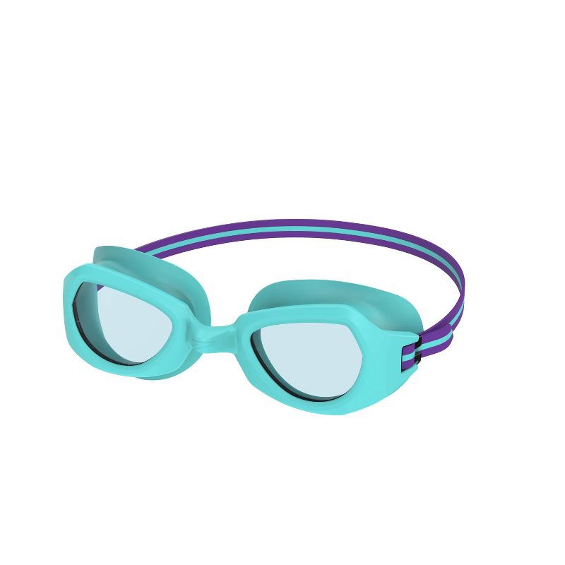 slide 1 of 3, Speedo Junior Sprinter Swim Goggles - Teal: Ages 6-14, Polycarbonate & PVC, 1 ct
