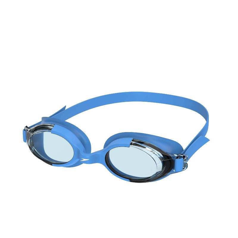 slide 1 of 3, Speedo Junior Seaspray Swim Goggles - Light Blue: Latex-Free, Anti-Fog, Adjustable Strap, 1 ct