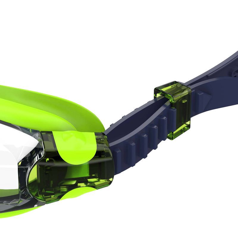 slide 3 of 3, Speedo Adult Hydrofusion Pro Swim Goggles - Lime/Black: Anti-Fog, Adjustable Strap, 1 ct