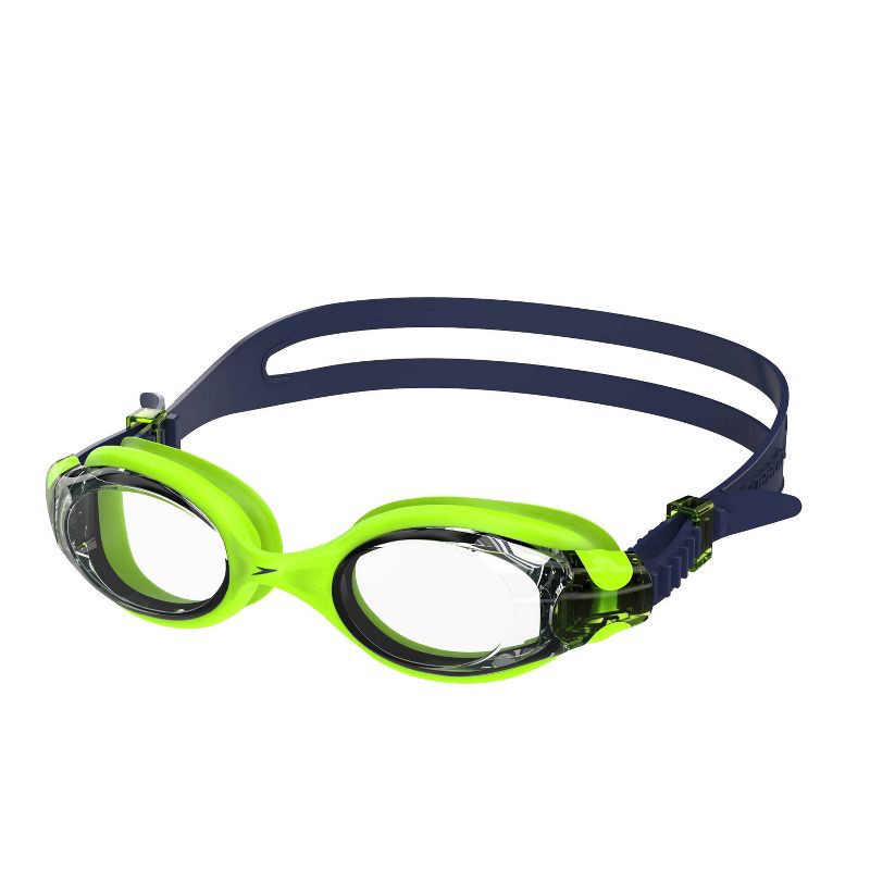 slide 1 of 3, Speedo Adult Hydrofusion Pro Swim Goggles - Lime/Black: Anti-Fog, Adjustable Strap, 1 ct