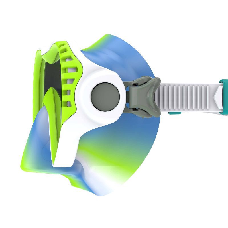 slide 2 of 4, Speedo Junior Wave Watcher Tie Dye Mask - Blue/Green: Ages 6-14 Snorkeling Gear, 1 ct