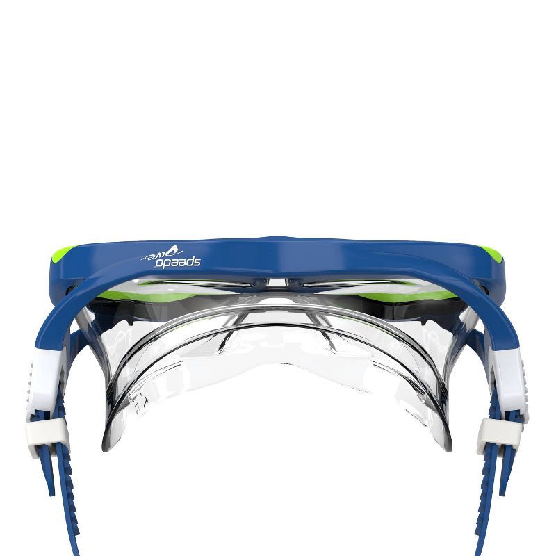 slide 3 of 6, Speedo Junior Reefscout Mask & Snorkel Set - Blue/Green: Ages 6-14, Polycarbonate, 1 ct