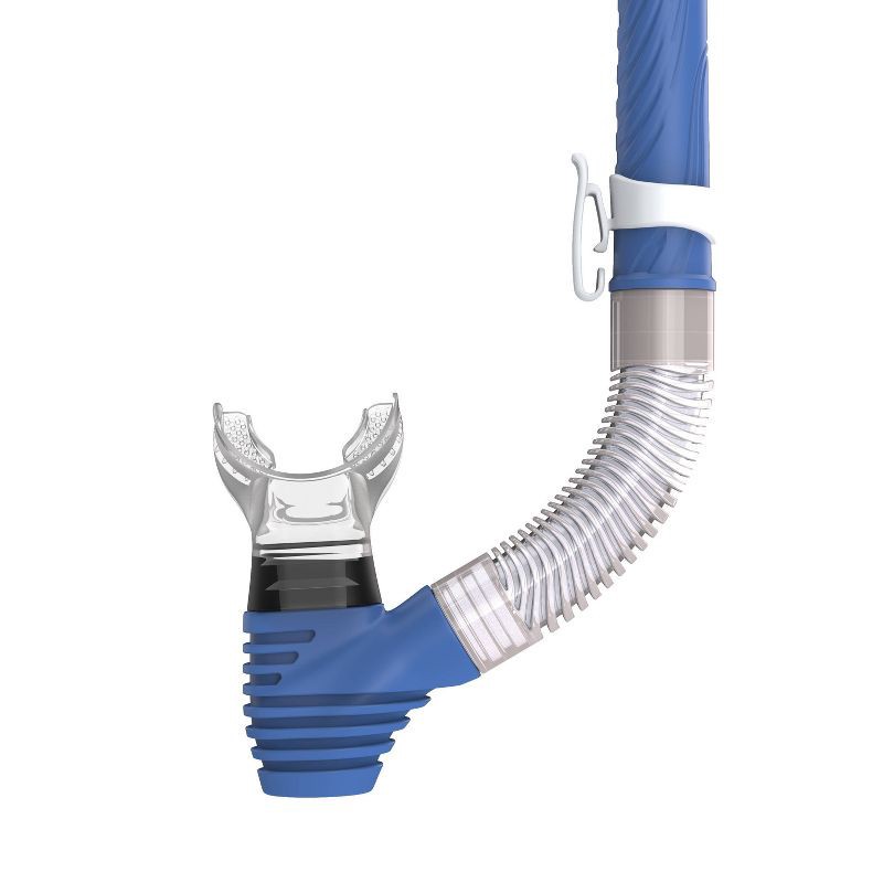 slide 4 of 5, Speedo Adult Mask Snorkel and Fin Set - Blue/White L/XL, 1 ct