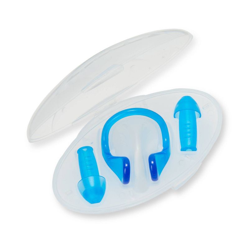 slide 1 of 3, Speedo Earplug/Nose Clip Combo - Blue: Swimming Essentials for Ages 14+, 1 ct