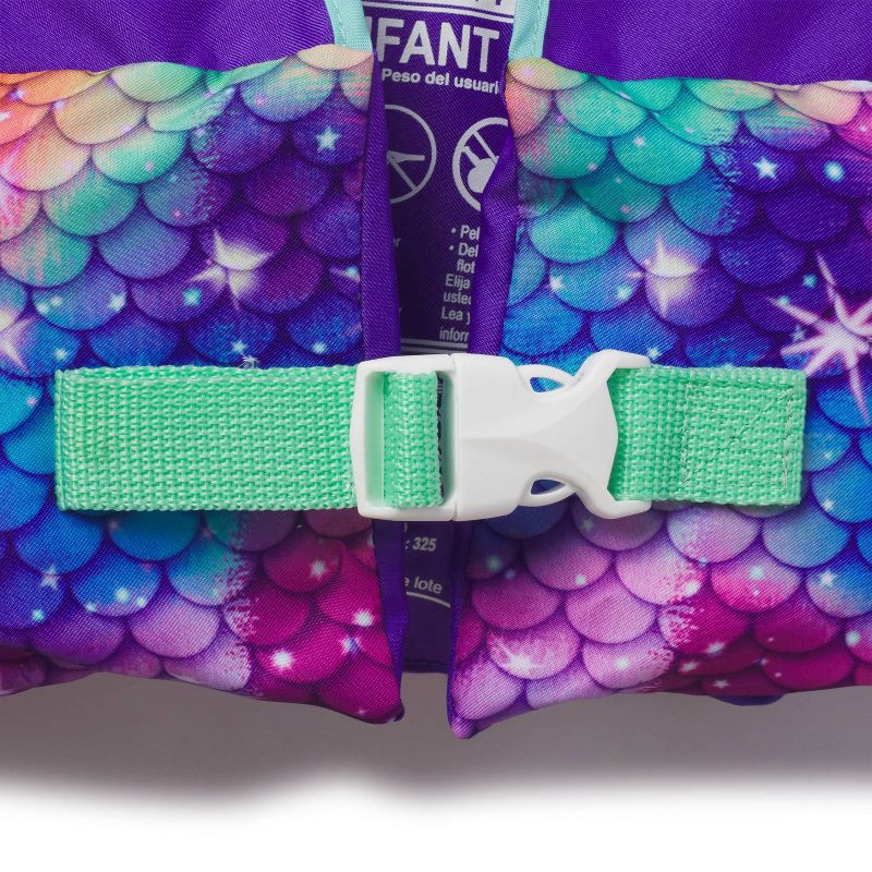 slide 3 of 5, Speedo Splash Jammer - Purple: Youth Life Jacket Vest, Child Weight Range 33-55 lbs, 33 ct; 55 lb