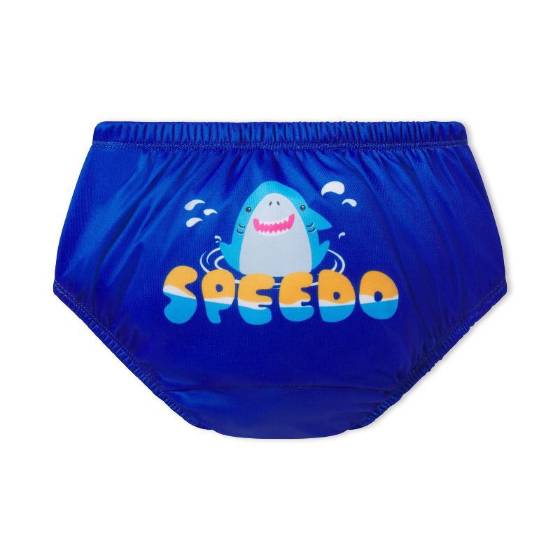 slide 1 of 4, Speedo Infant Swim Diaper - Blue Shark L, 1 ct