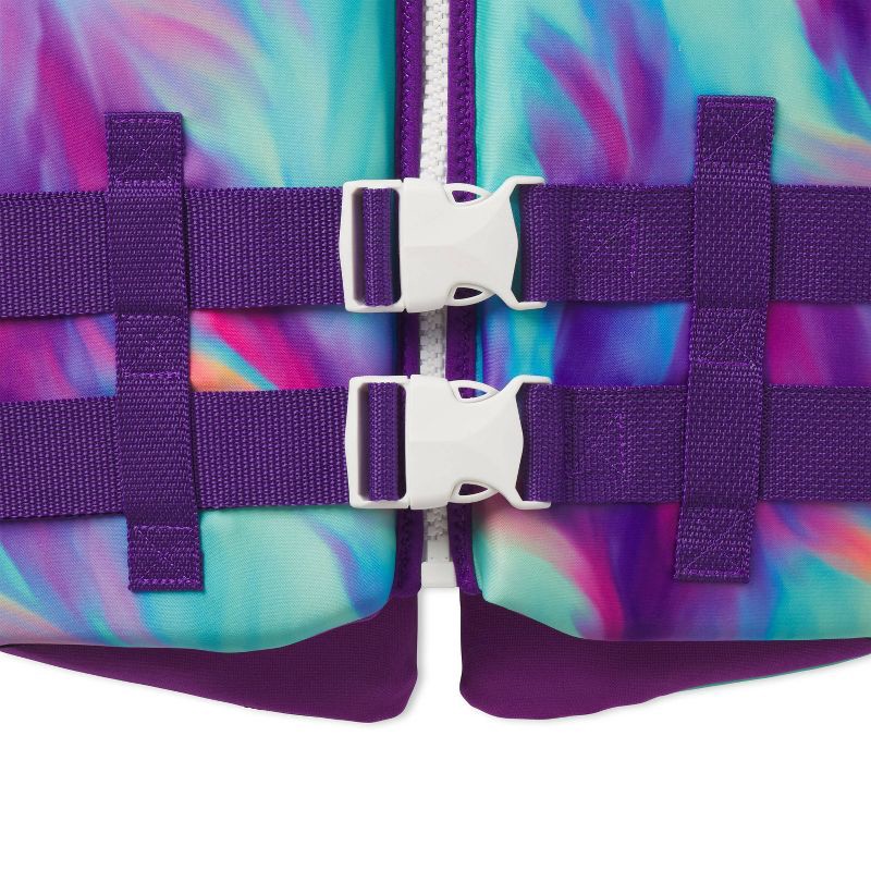 slide 3 of 4, Speedo Junior Life Jacket Vest - Purple: Youth 50-90 lbs, Polyethylene/Polyester, Swim Gear, 50 ct; 90 lb