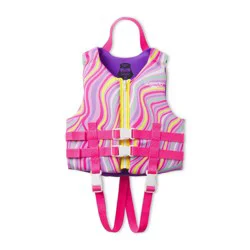 Speedo Kids' Life Jacket Vest - Pink: Child Swim Safety, 33-55 lbs, Zipper & Buckle