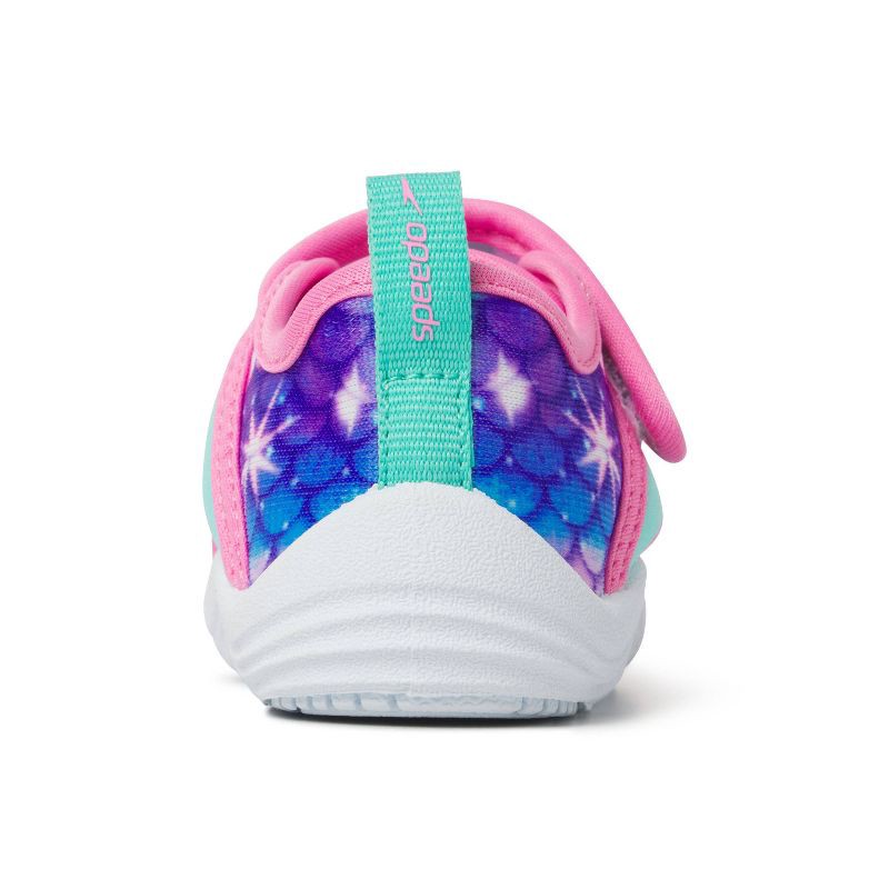 slide 5 of 5, Speedo Kids' Printed Shore Explore Water Shoes - Pink XL: Toddler Swim Shoes, Fish Scale Pattern, 1 ct