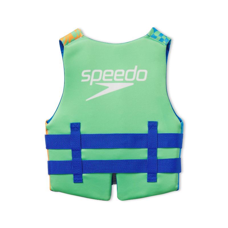 slide 2 of 3, Speedo Junior Life Jacket Vest - Blue/Orange, 1 ct