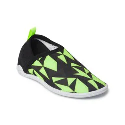 Speedo Kids' Beach Booties - Black/Neon Green L