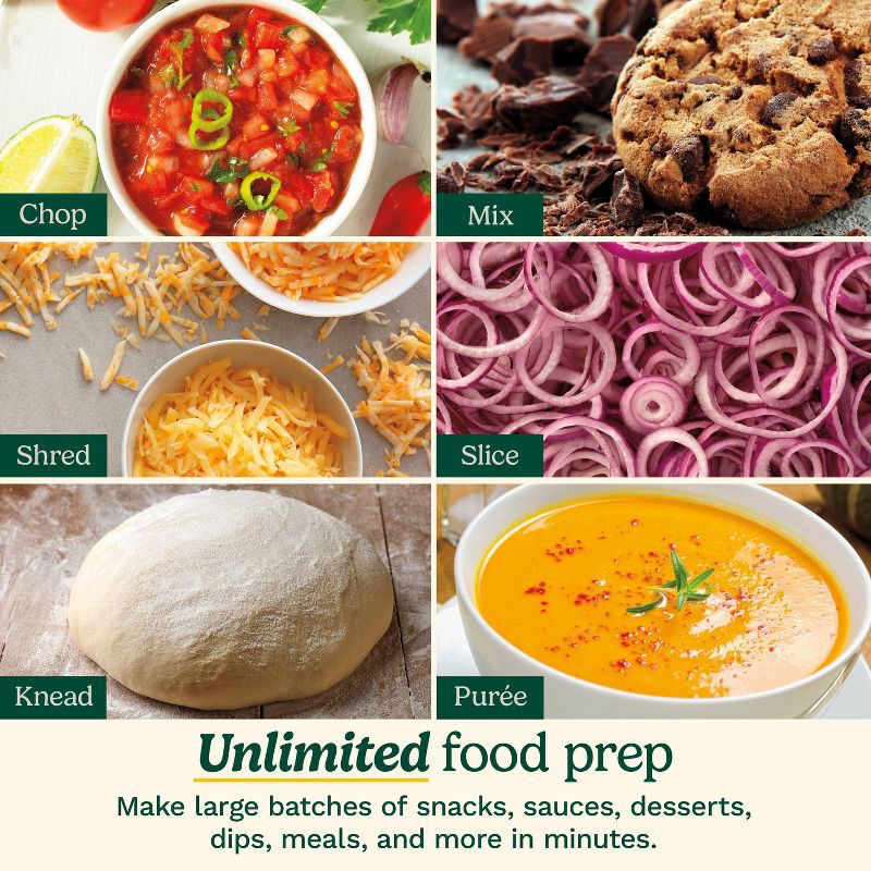 slide 2 of 11, Cuisinart 9 Cups 350W Core Food Processor White FP-9CF: Continuous Feed, Reversible Disc, Dishwasher-Safe Parts, 1 ct