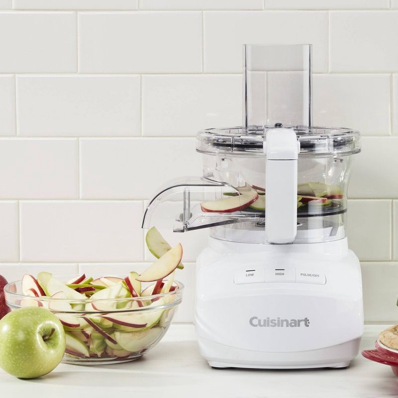 slide 11 of 11, Cuisinart 9 Cups 350W Core Food Processor White FP-9CF: Continuous Feed, Reversible Disc, Dishwasher-Safe Parts, 1 ct