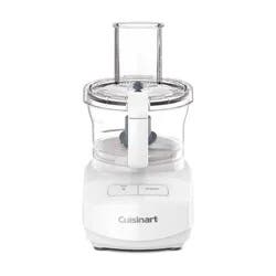 Cuisinart 7 Cups 350W Core Food Processor White FP-7: 3-Year Warranty, Shredder, Chops, Purees, Dishwasher-Safe