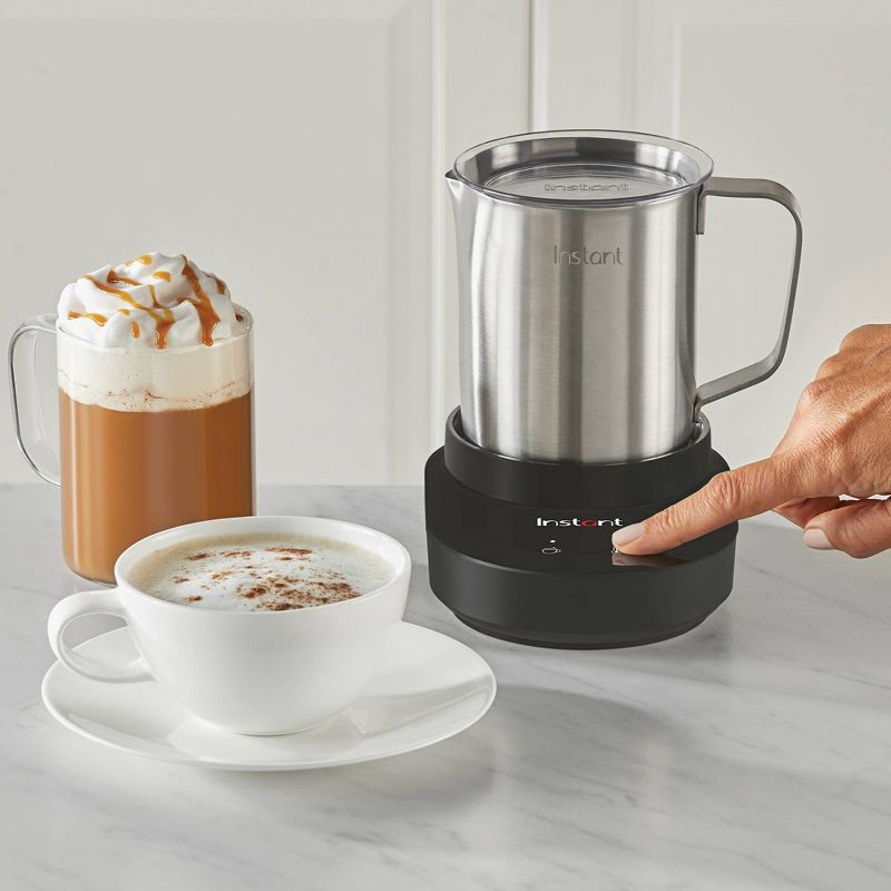 slide 4 of 6, Instant Pot Magic Cup 9-in-1 Frother with 17oz Stainless Steel Cup: Electric Milk Steamer, Dishwasher-Safe Parts, 600W, 17 oz