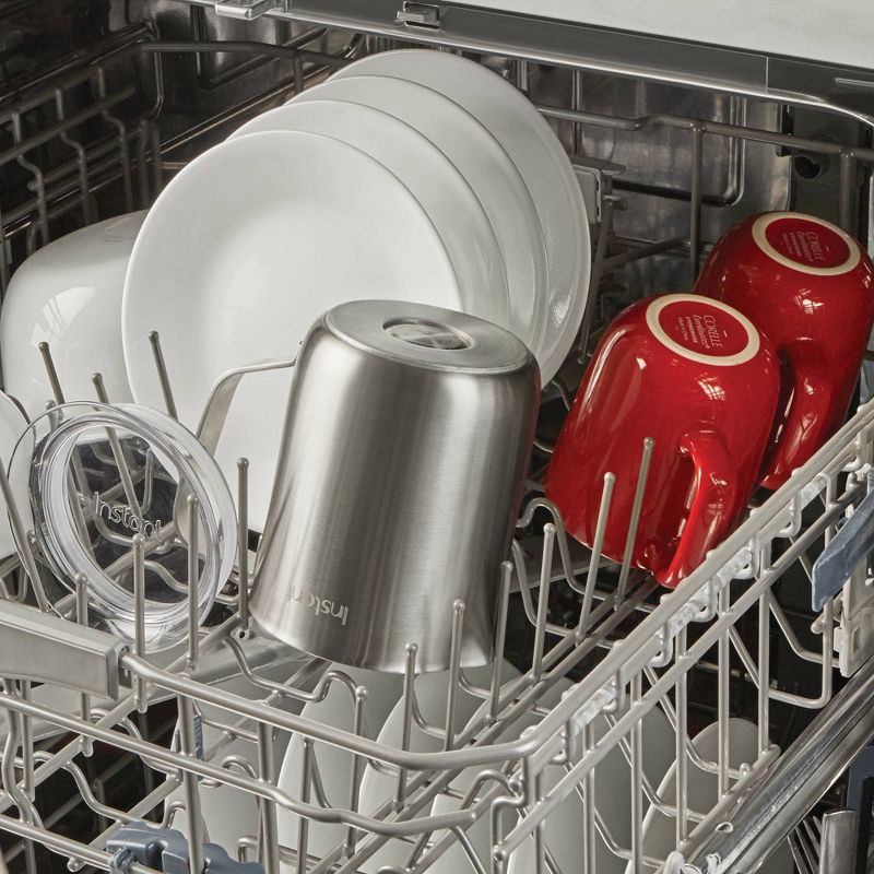 slide 6 of 6, Instant Pot Magic Cup 9-in-1 Frother with 17oz Stainless Steel Cup: Electric Milk Steamer, Dishwasher-Safe Parts, 600W, 17 oz