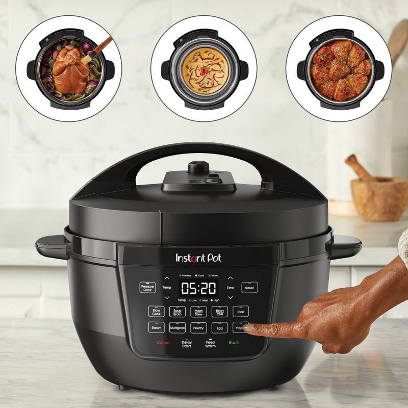 slide 6 of 7, Instant Pot RIO WIDE 7.5qt 7-in-1 Electric Pressure Cooker & Multi-Cooker: 1200W, Dishwasher-Safe Parts, 7.5 qt