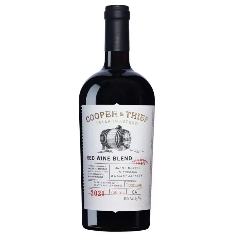 slide 1 of 6, Cooper & Thief Cellarmasters Cooper & Thief Bourbon Barrel-Aged Red Blend Wine - 750ml Bottle, 750 ml