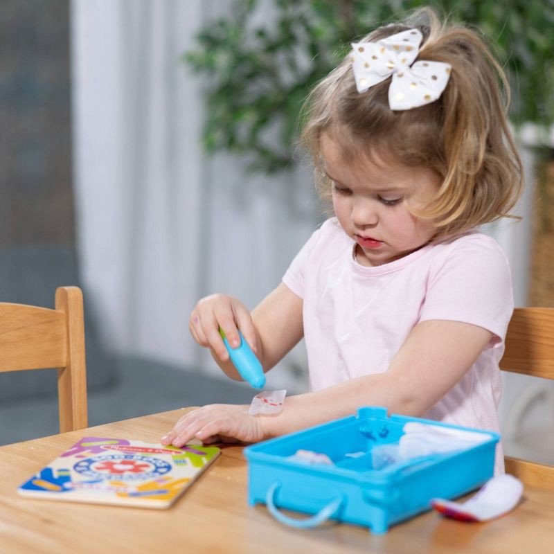 slide 2 of 9, Melissa & Doug Boo-Boos & Bandages Reusable First Aid Pretend Play Set: Creativity Focus with Medical Accessories, 1 ct