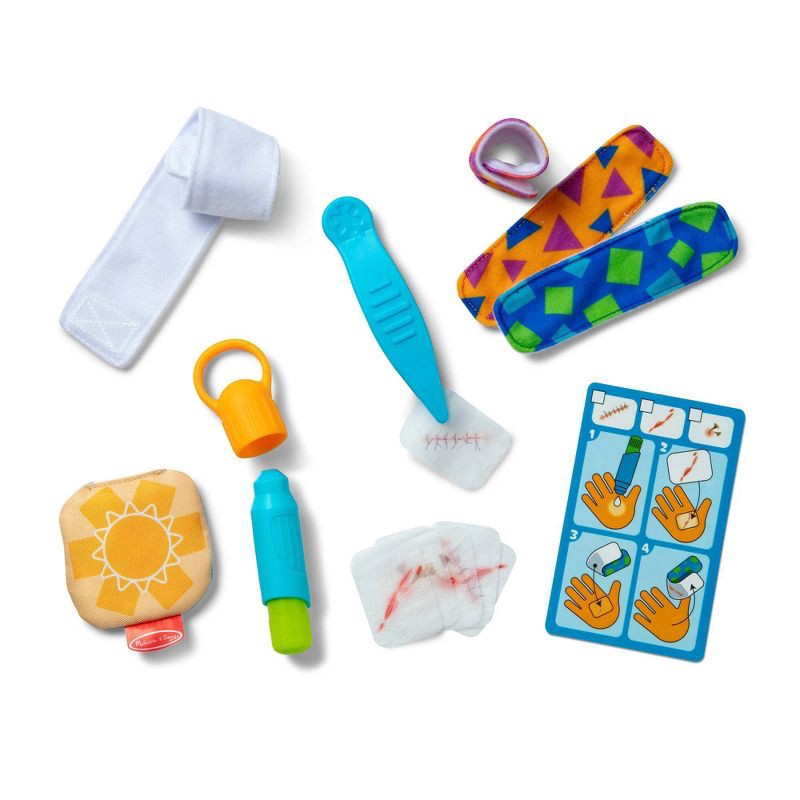slide 4 of 9, Melissa & Doug Boo-Boos & Bandages Reusable First Aid Pretend Play Set: Creativity Focus with Medical Accessories, 1 ct