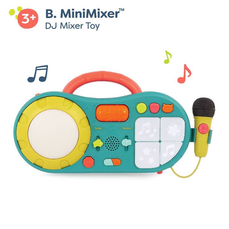 slide 6 of 9, B. toys - DJ Mixer Toy - B. MiniMixer, 1 ct