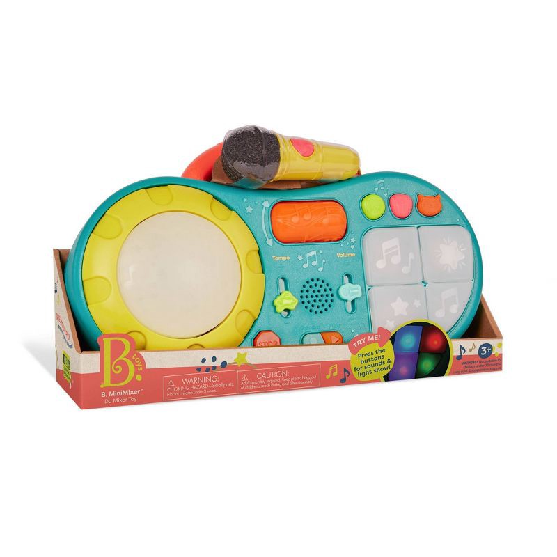 slide 9 of 9, B. toys - DJ Mixer Toy - B. MiniMixer, 1 ct
