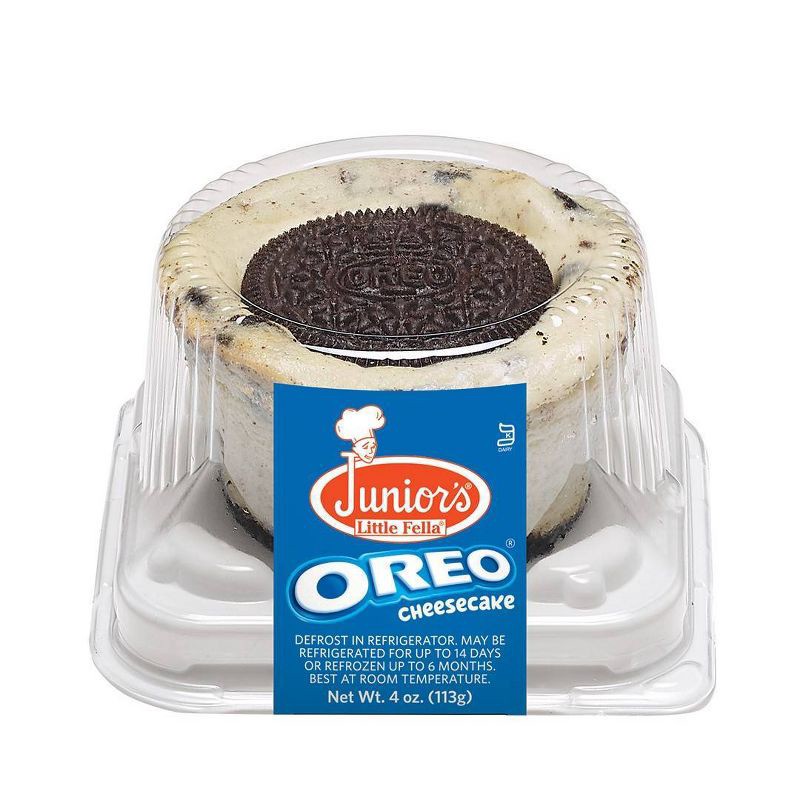 slide 1 of 4, Junior's Cheesecake Little Fellas Frozen Cookies & Cream - 4oz, 4 oz