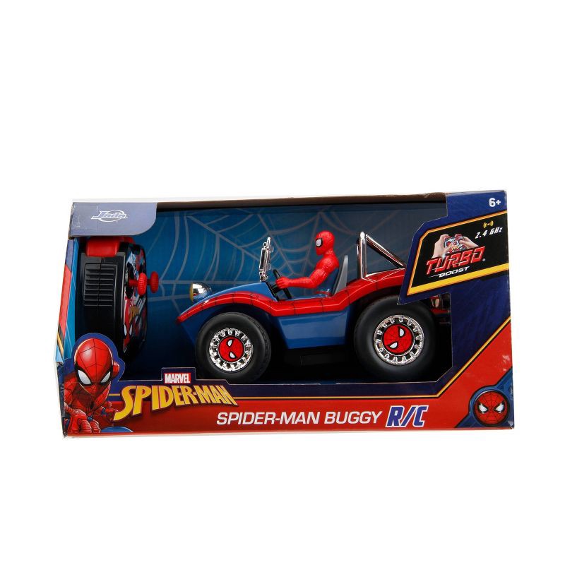 slide 2 of 7, Marvel Spider-Man RC Buggy: Remote Control Vehicle for Fine Motor Skills, Battery Powered Plastic Car, 2 Pieces, 2 ct