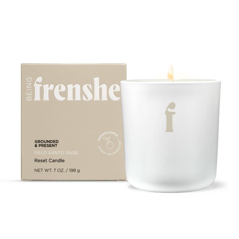 slide 1 of 8, Being Frenshe Palo Santo Sage Reset Candle - 7oz, 7 oz