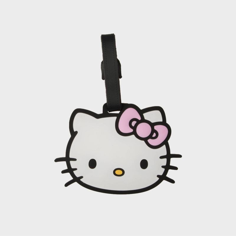 slide 4 of 5, Hello Kitty Kids' Hooded Neck Pillow with Luggage Tag, 1 ct
