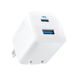 Anker 2-Port 33W Wall Charger - White: USB & USB-C, Quick Charge