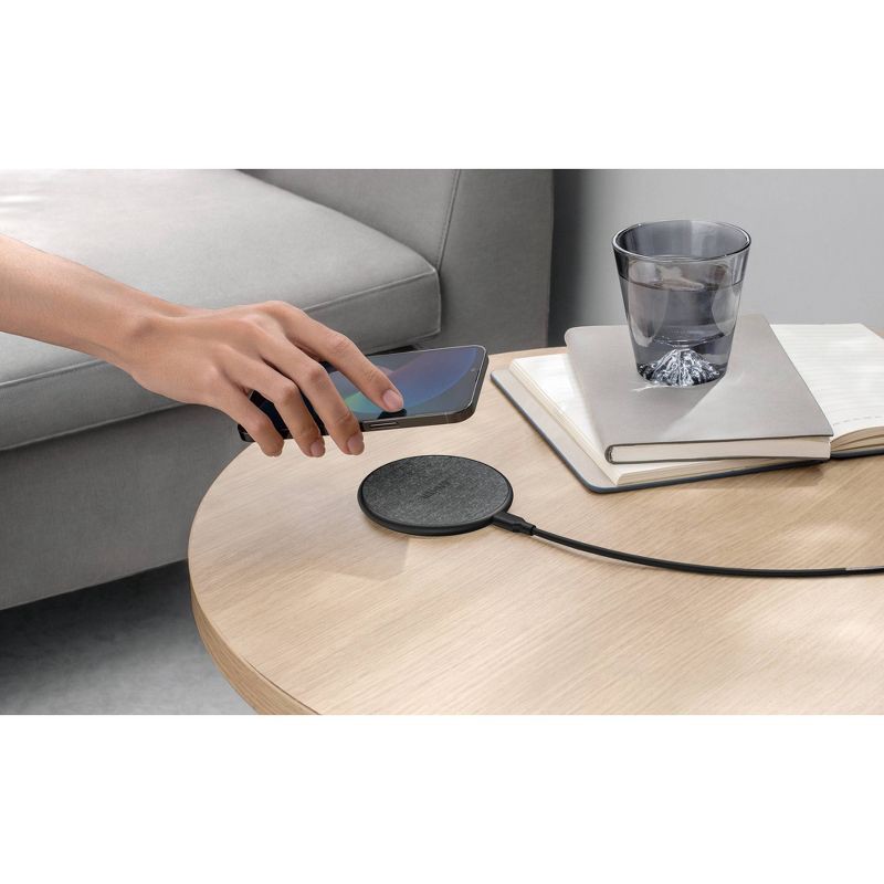 slide 2 of 4, Anker 10W Wireless Charging Pad with 4' Cable and 18W Wall Charger - Black: USB-C Connection, 1 ct