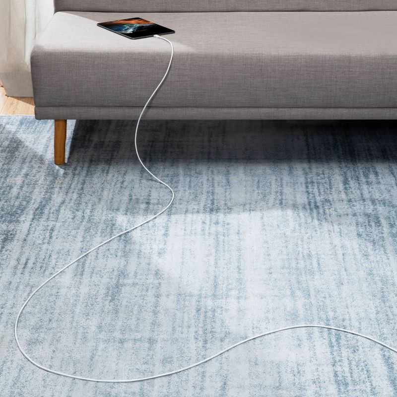 slide 5 of 6, Anker 10' 60W Braided USB-C to USB-C Max Fast Charging Cable - White: Male-To-Male Cord, 1 ct