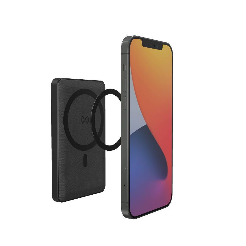 slide 1 of 6, mophie 5000mAh Power Bank Snap + Juice Pack Mini Portable Magnetic Phone Charger, 1 ct