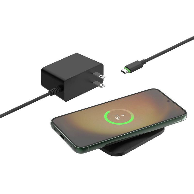 slide 1 of 8, Belkin BoostCharge Pro 15W Universal Easy Align Wireless Charging Pad: Compatible with iPhone 14/15, AirPods, Qi Devices, 1 ct