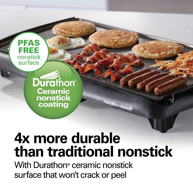 slide 10 of 12, Hamilton Beach Durathon Griddle 38521, 1 ct