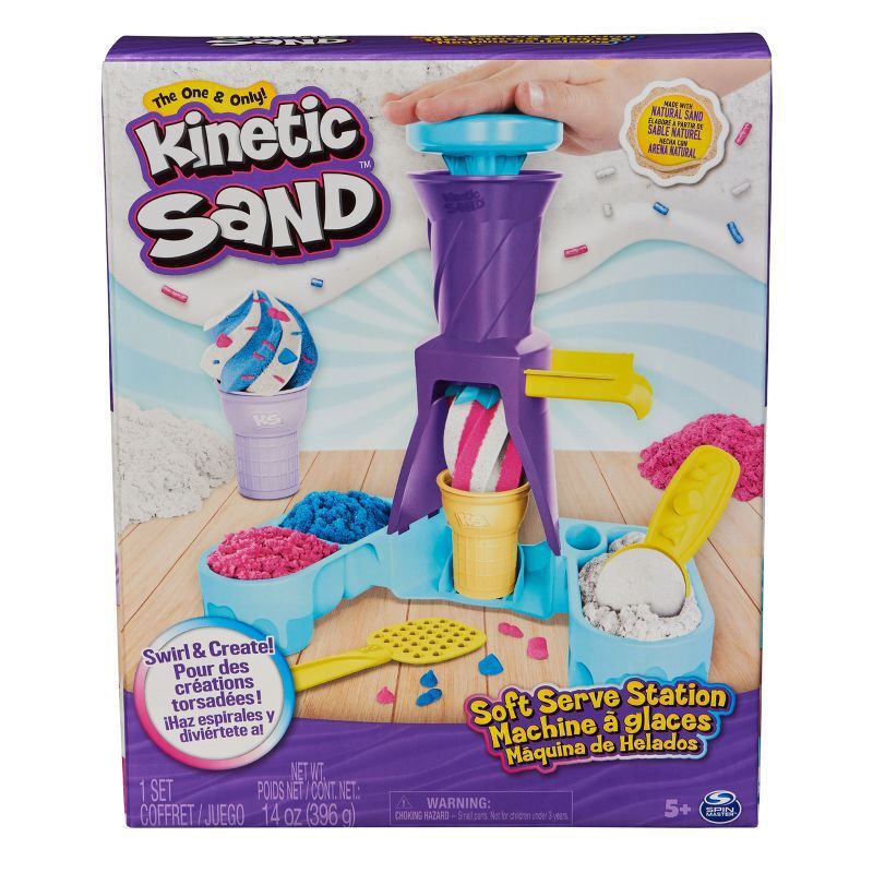slide 10 of 10, Kinetic Sand Soft Serve Station Sand Art, 1 ct