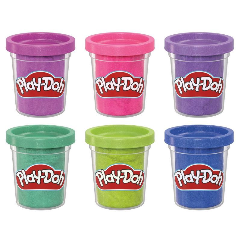 slide 2 of 9, Play-Doh Sparkle Compound Collection 2.0 Bulk Multipack - 6pc, 6 ct