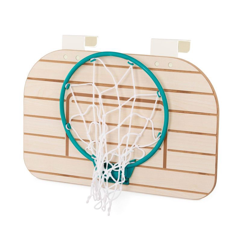slide 6 of 8, B. toys B. sports Wooden Over-the-Door Basketball Hoop, 1 ct