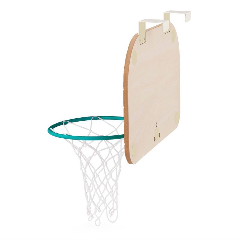 slide 7 of 8, B. toys B. sports Wooden Over-the-Door Basketball Hoop, 1 ct