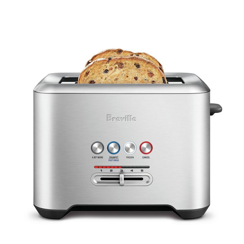 slide 2 of 5, Breville A Bit More 2 Slice Stainless Steel Toaster, 1 ct