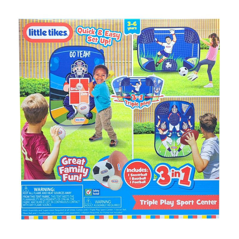 slide 4 of 6, Little Tikes 3-in-1 Triple Play Sports Center - 4pc, 4 ct