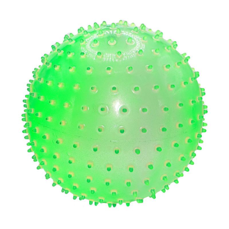 slide 2 of 3, Logan Sports 9" Mega Spike Glow in the Dark Ball: Toy for Kids 2-16, Rubber Material, 1 ct