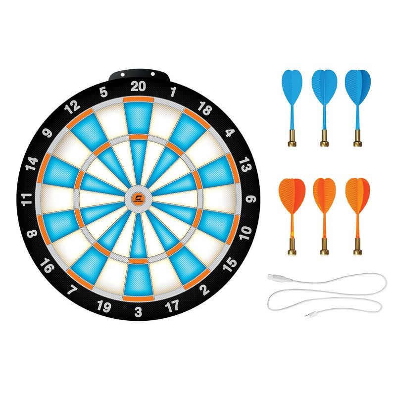 slide 1 of 4, CIPTON LED Magnetic Dartboard Set - 8pc, 8 ct