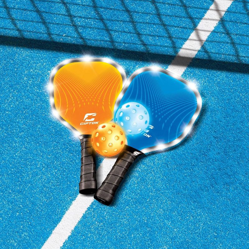 slide 3 of 6, CIPTON LED Pickle Ball Net Set - 7pc, 7 ct