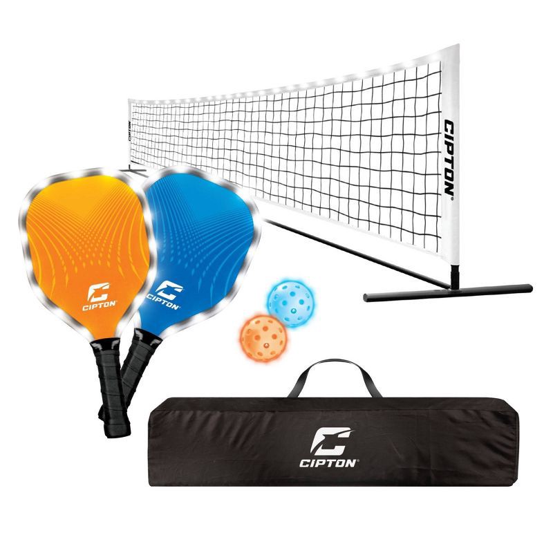 slide 1 of 6, CIPTON LED Pickle Ball Net Set - 7pc, 7 ct