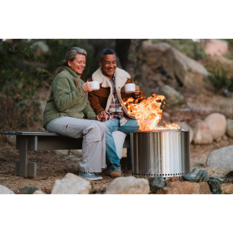 slide 2 of 5, Solo Stove Bonfire 2.0 Outdoor Fire Pit Stainless Steel: Smokeless & Portable, No Assembly Required, 1 ct