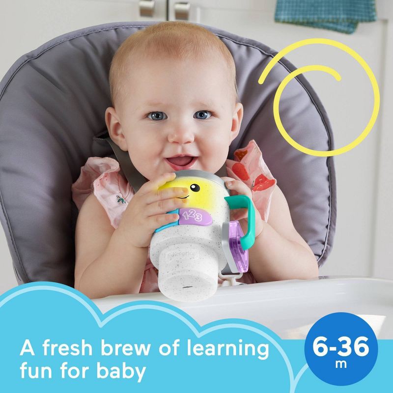 slide 2 of 6, Fisher-Price Laugh & Learn Wake Up & Learn Coffee Mug, 1 ct