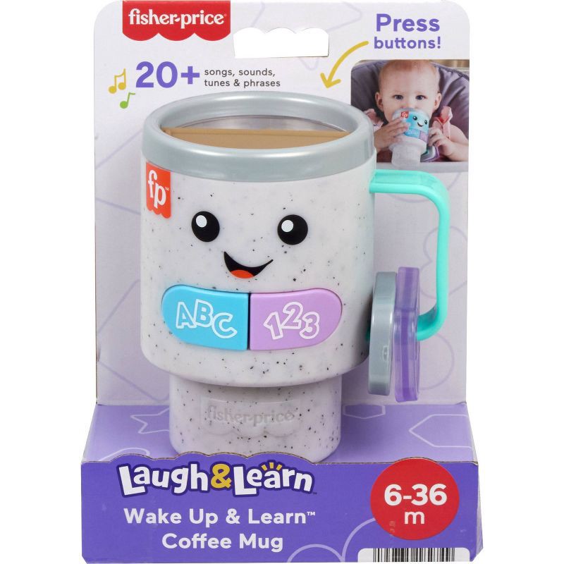 slide 6 of 6, Fisher-Price Laugh & Learn Wake Up & Learn Coffee Mug, 1 ct